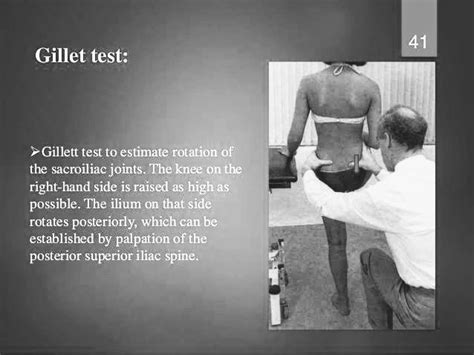 gillet's test anterior torsion|gillet physical therapy test.